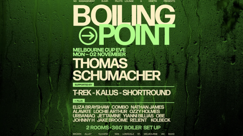 BOILING POINT | THOMAS SCHUMACHER [GER]